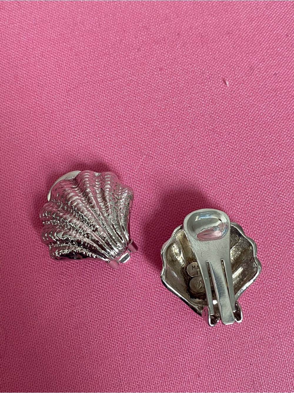 Vintage Siren-Inspired Shell Clip-On Earrings
